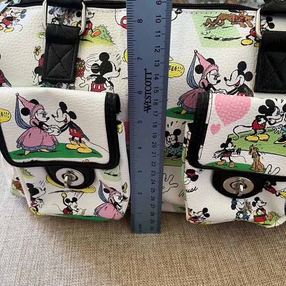Disney Mickey Mouse White and Black Handbag - Picture 7 of 10